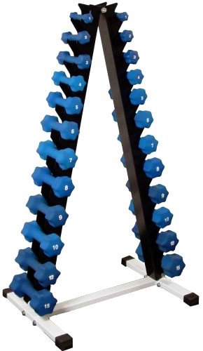 Neoprene Dumbbell Set with Rack M510