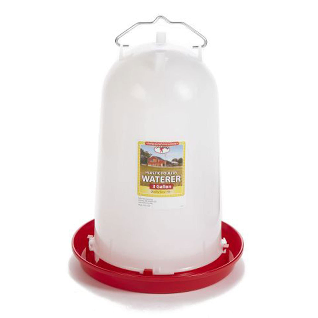 3 Gallon Heavy-Duty Gravity-Fed Poultry Waterer 2-Pack Q906530