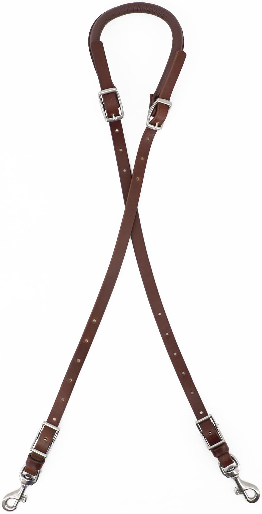 Leather Horse Saddle Crupper Adjustable Double Tail Strap Full Horse Size K46634