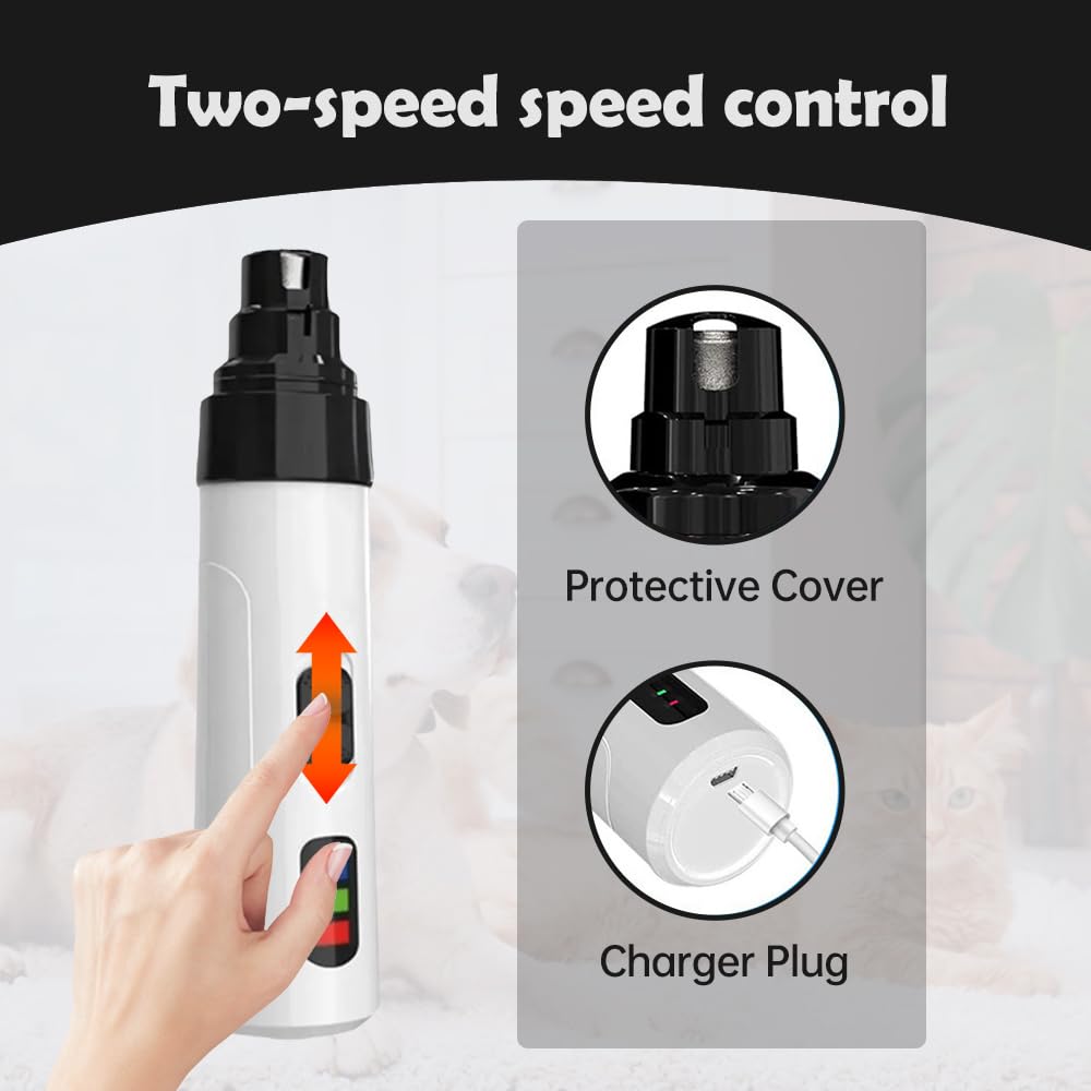 Silent Rechargeable Electric Dog Nail Grinder X23740