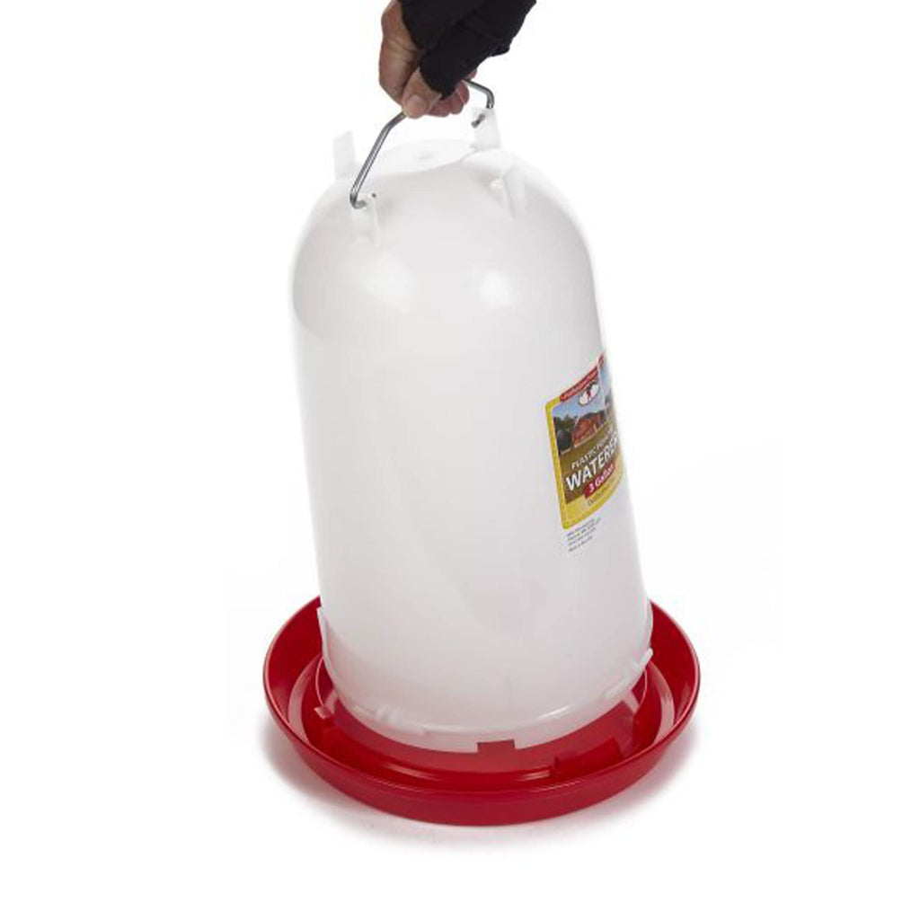 3 Gallon Heavy-Duty Gravity-Fed Poultry Waterer 2-Pack Q906530