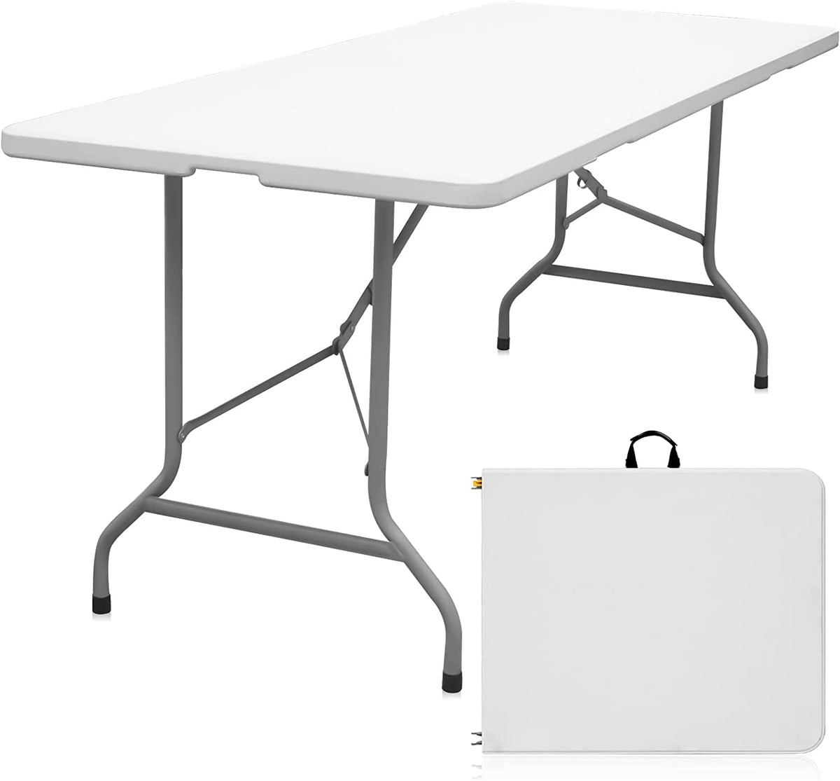 6ft White Folding Table L286082