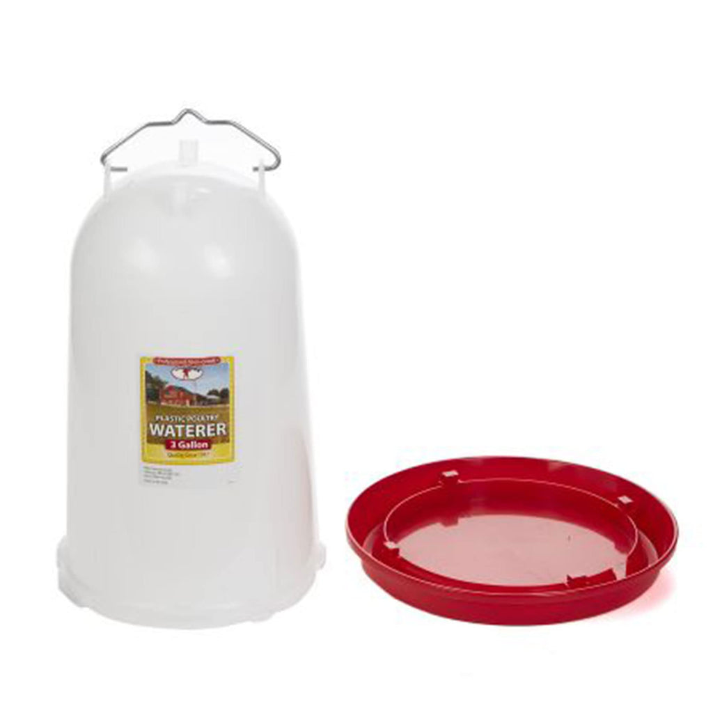 3 Gallon Heavy-Duty Gravity-Fed Poultry Waterer 2-Pack Q906530