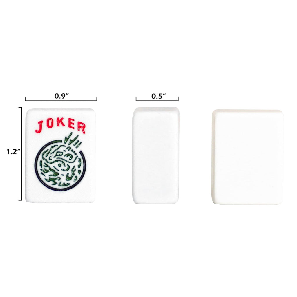 166 White Tiles Mahjong Set with Blue Carrying Bag C60256