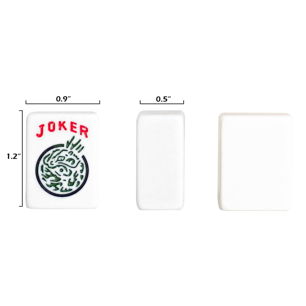 166 White Tiles Mahjong Set with Blue Carrying Bag C60256