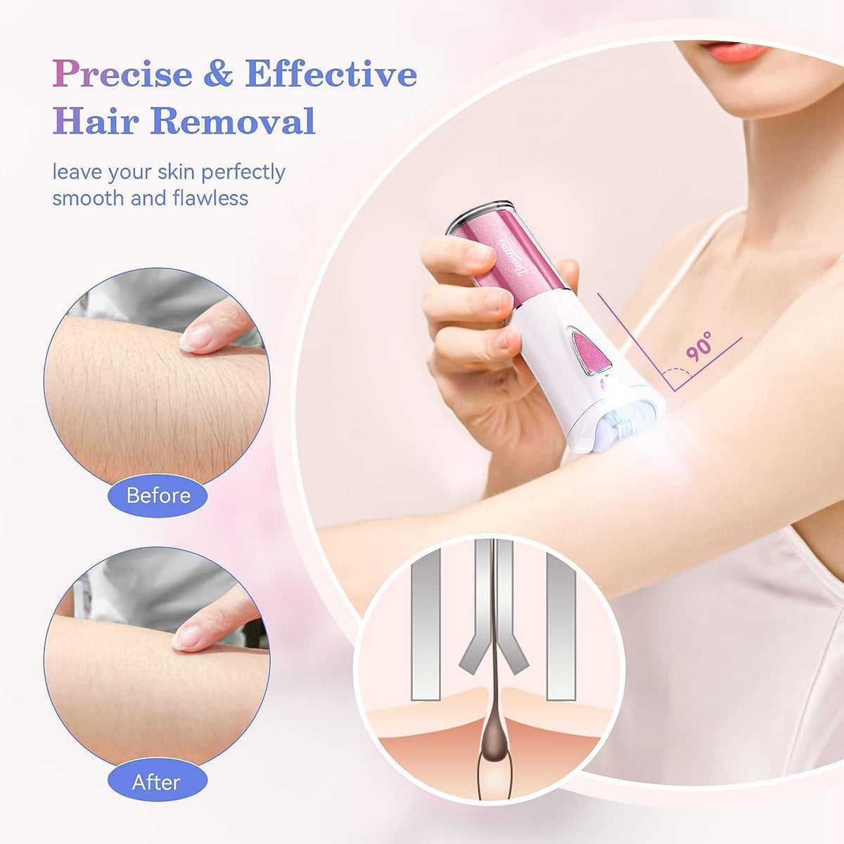 Portable Electric Mini Epilator with 9-Tweezers Q5341