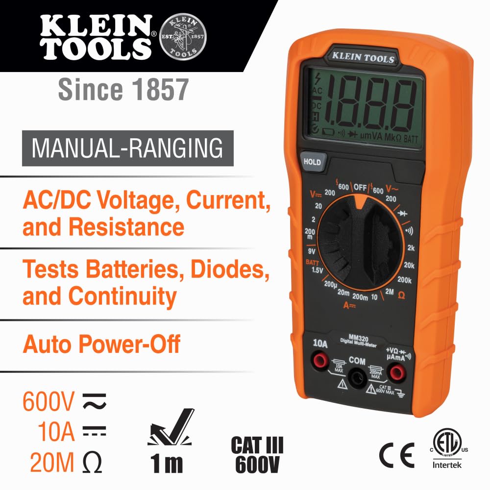 Digital Multimeter Electrical Test Kit with Voltage Tester X30583