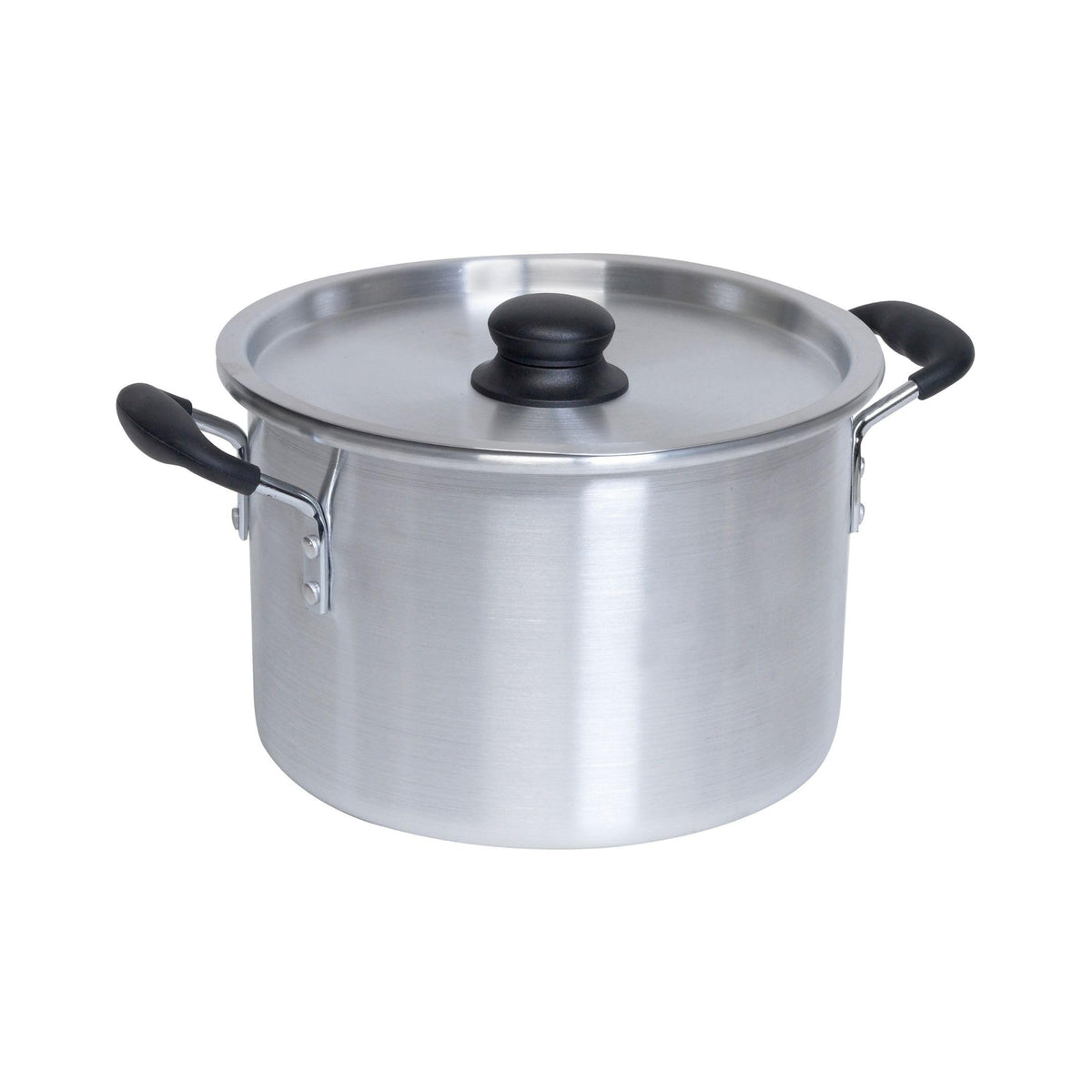 Silver 8 Quart Aluminum Stock Pot with Lid O589753