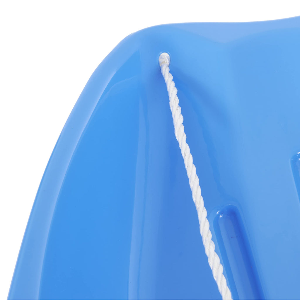 Plastic Toboggan Snow Sled with Pull Rope, 2 Pack U288