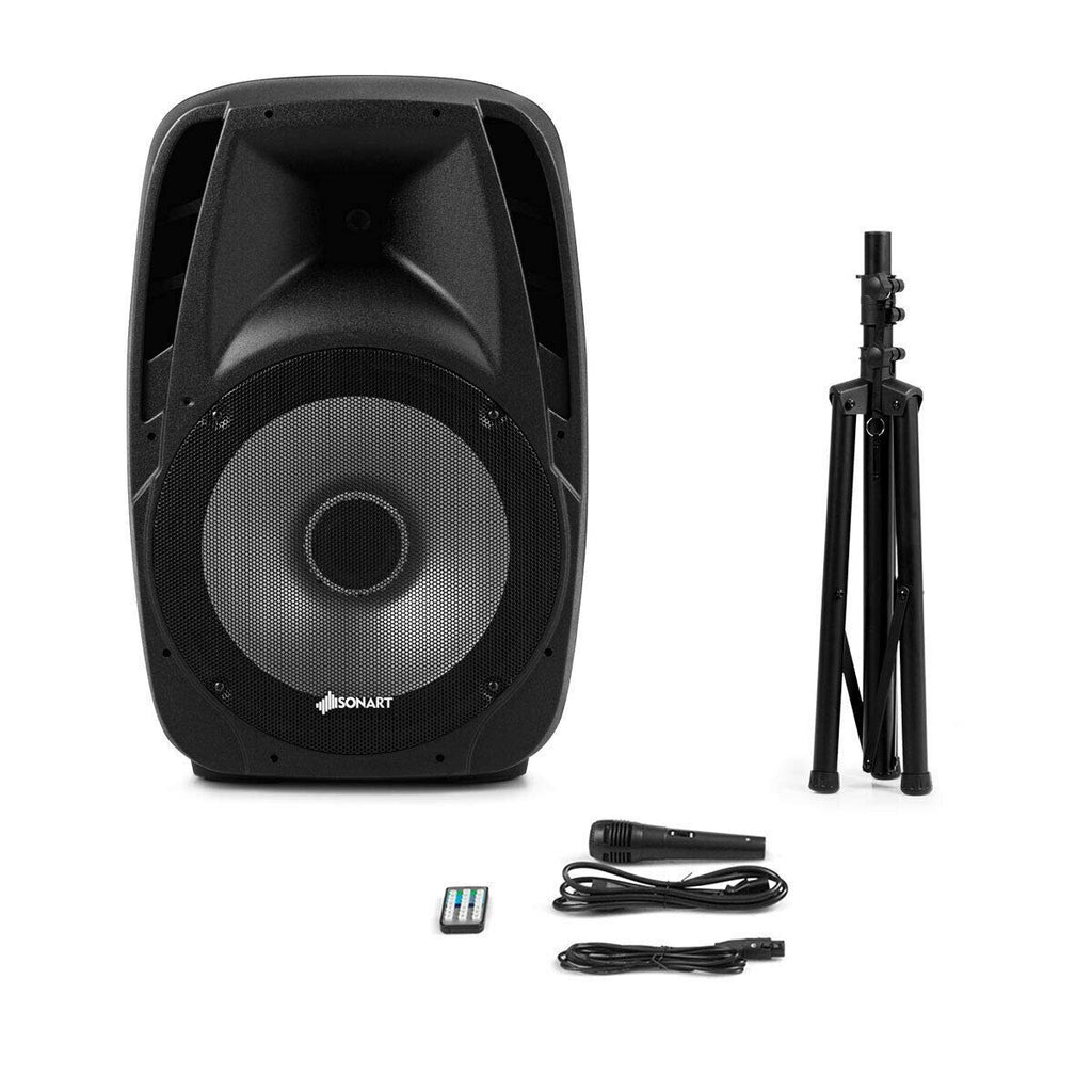 15" 1500W 2-Way Portable PA Speaker System O970324