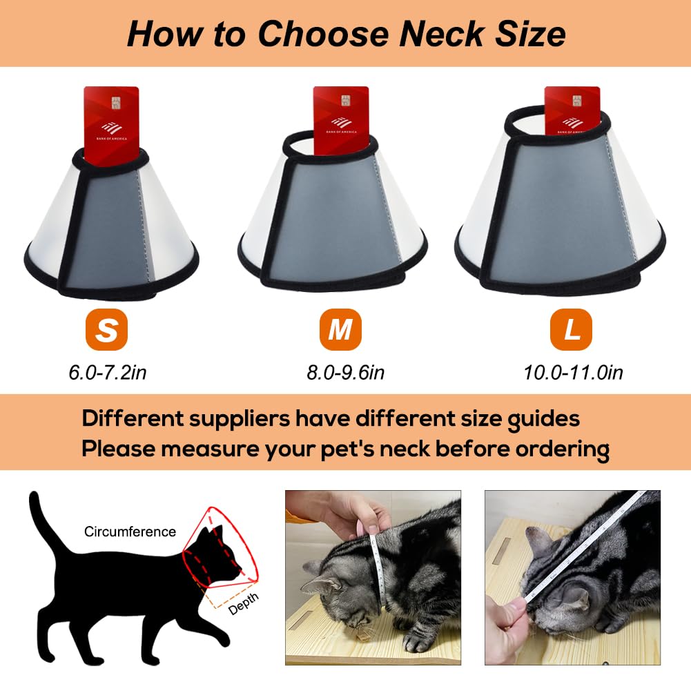 Adjustable PVC Cat Recovery Cone U2149