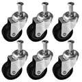 6 Pack Heavy-Duty 2" Swivel Caster Wheels G42240
