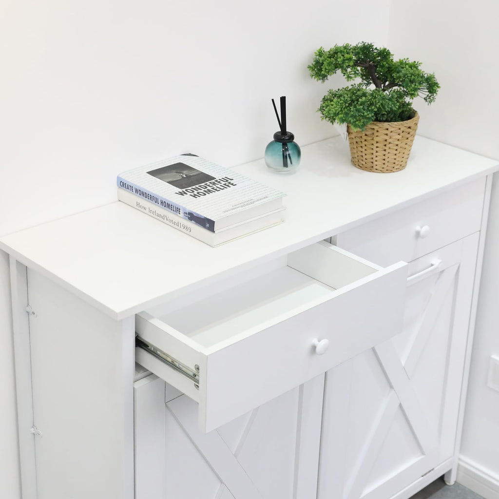 Double Tilt Out Trash Cabinet 20 Gal with Drawers G4782