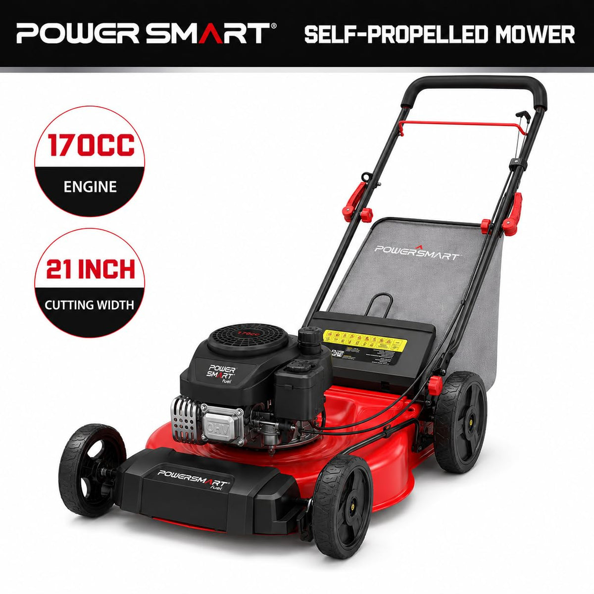 21-Inch 3-in-1 Gas Self-Propelled Lawn Mower I368