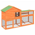 73 Inch 2 Tier Wooden Small Animal Cage O491