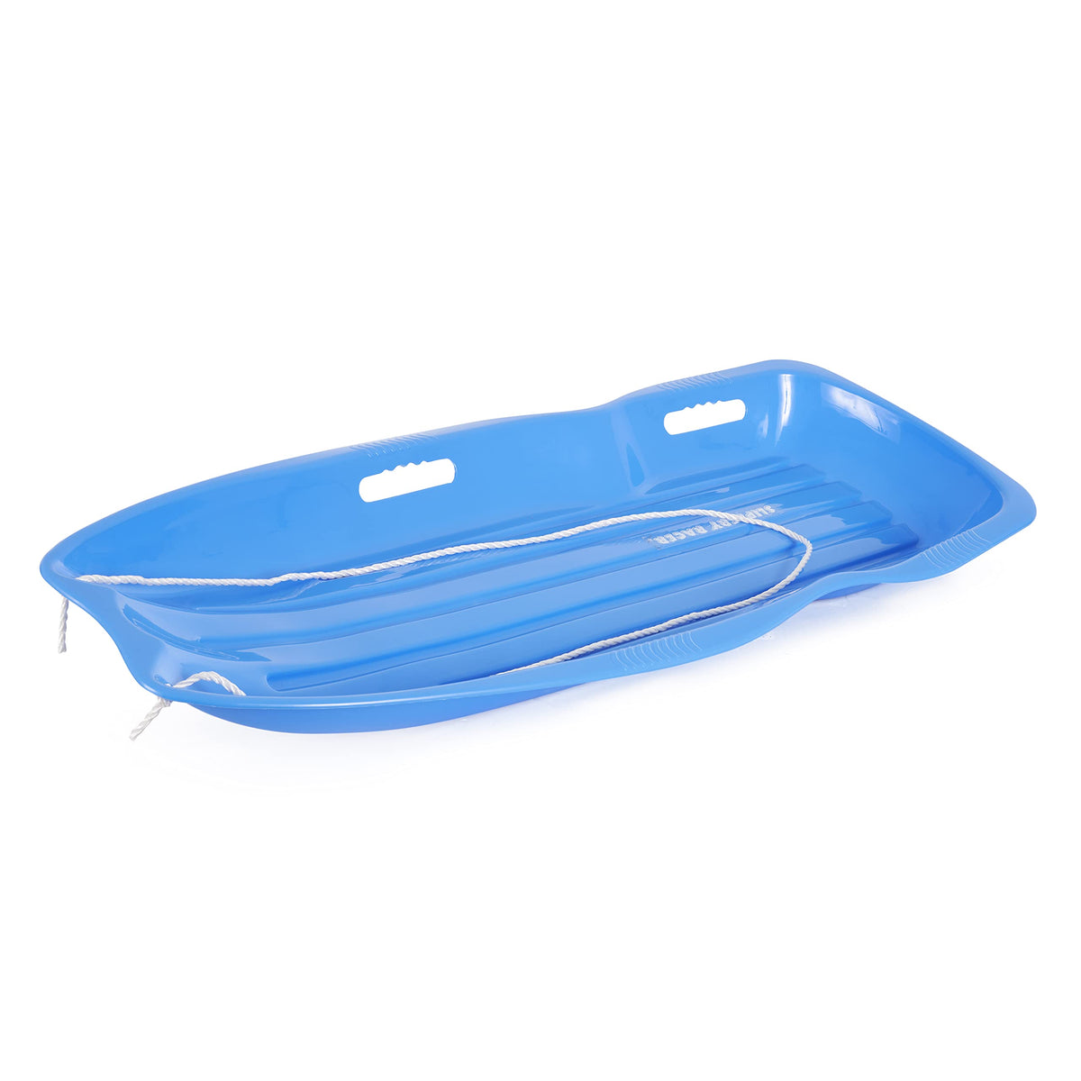 Plastic Toboggan Snow Sled with Pull Rope, 2 Pack U288
