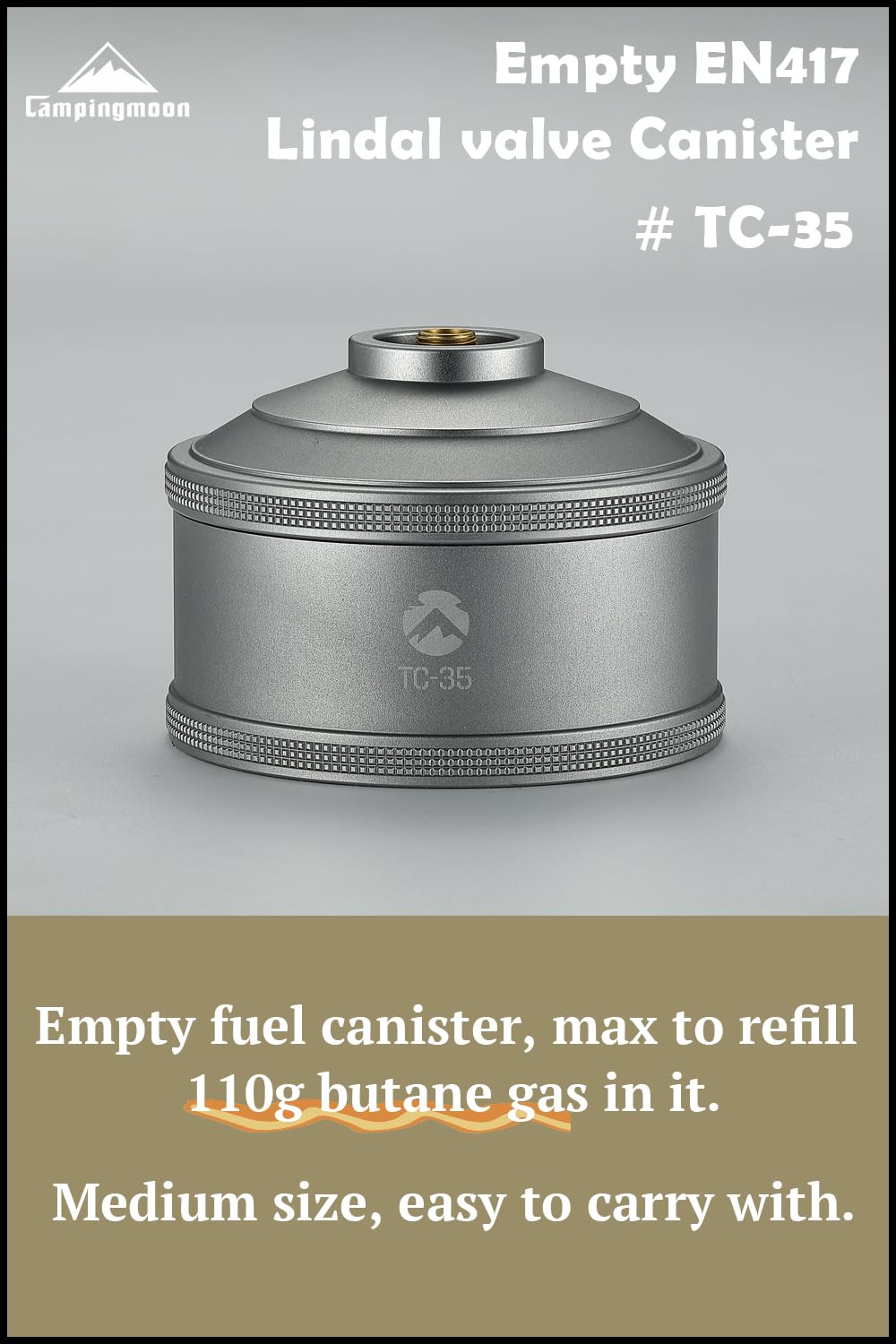 Empty Refillable Gas Canister 110g R159