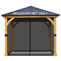 10' x 10' Black Gazebo Netting Screen Replacement Y14273