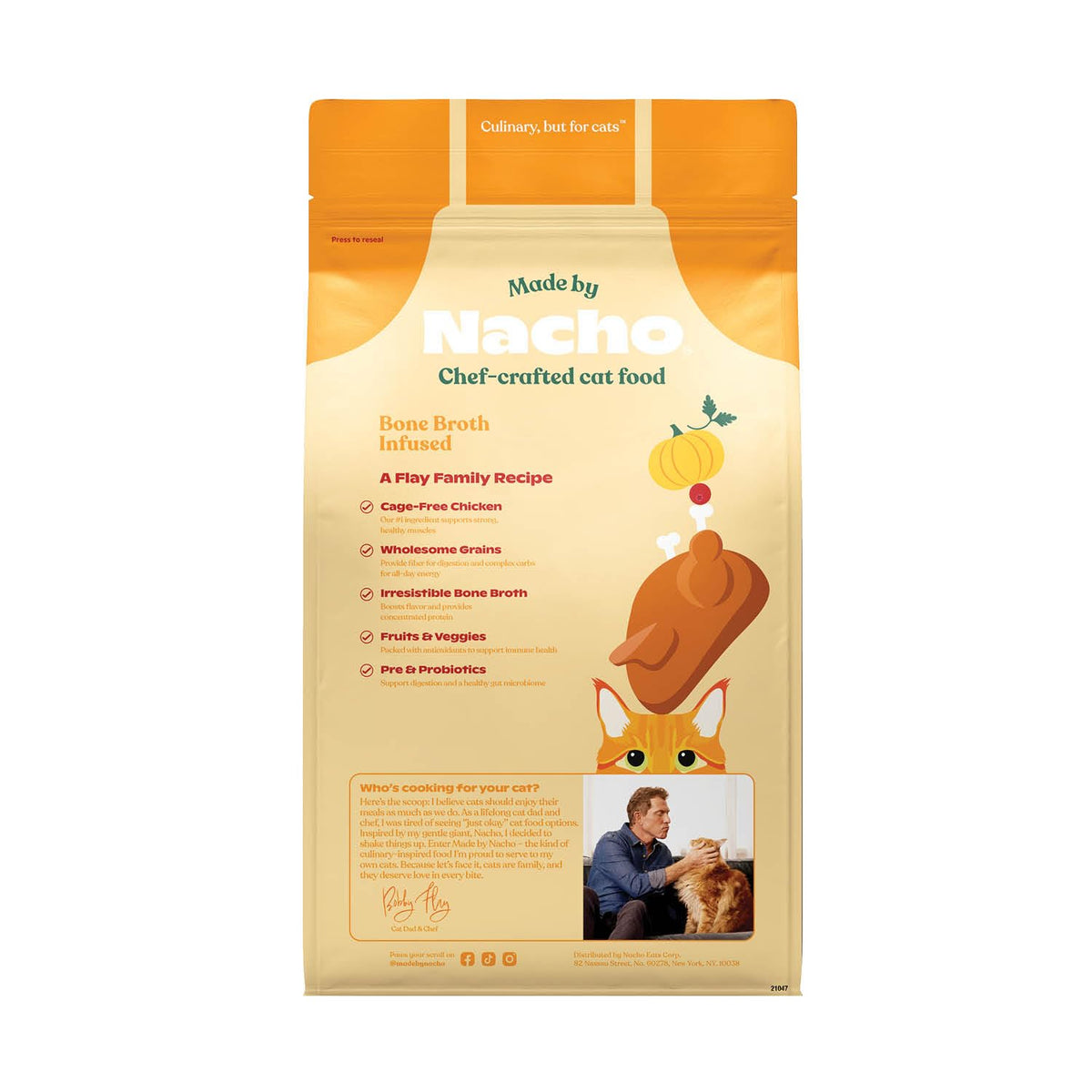 High Protein Grain-Friendly Chicken & Pumpkin Dry Cat Food D1715