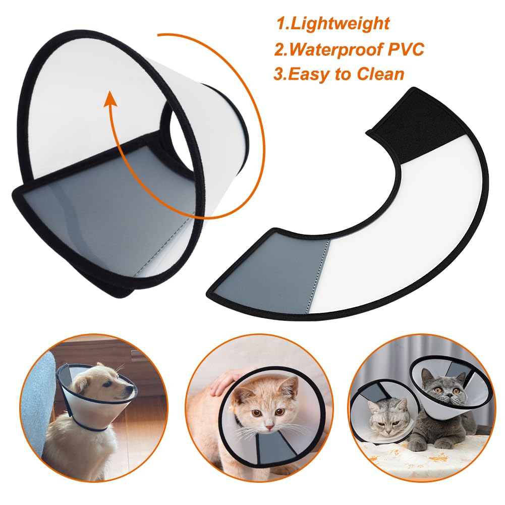 Adjustable PVC Cat Recovery Cone U2149
