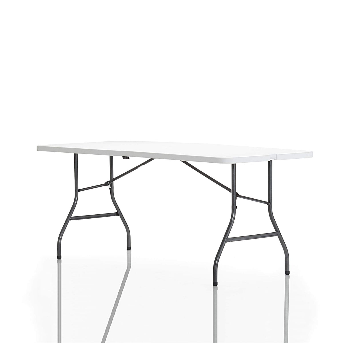 6ft White Blow Molded Folding Table P71830