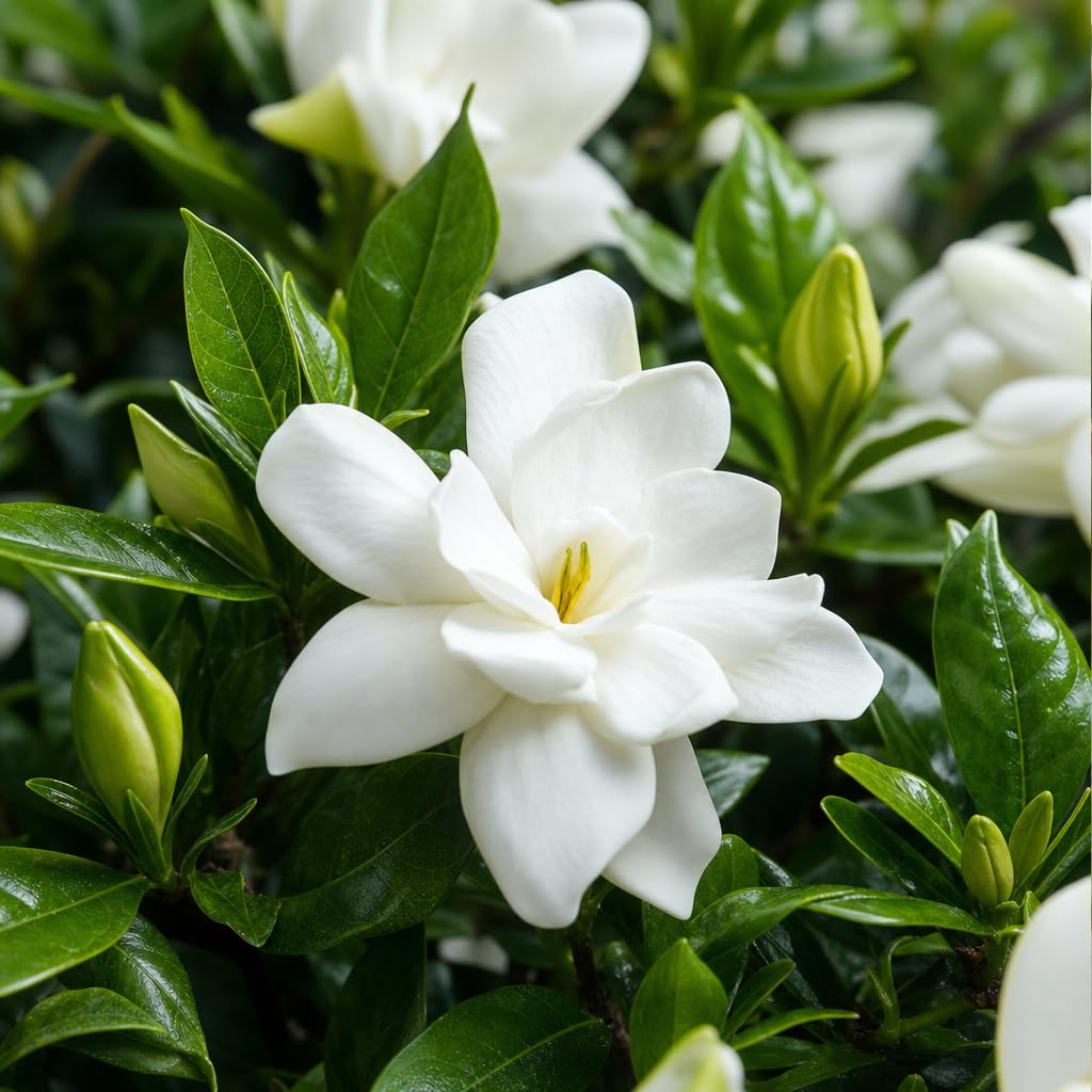 2 Extra Large 3 Gallon Frostproof Gardenia Jasminoides Fragrant Evergreen Shrub V5391