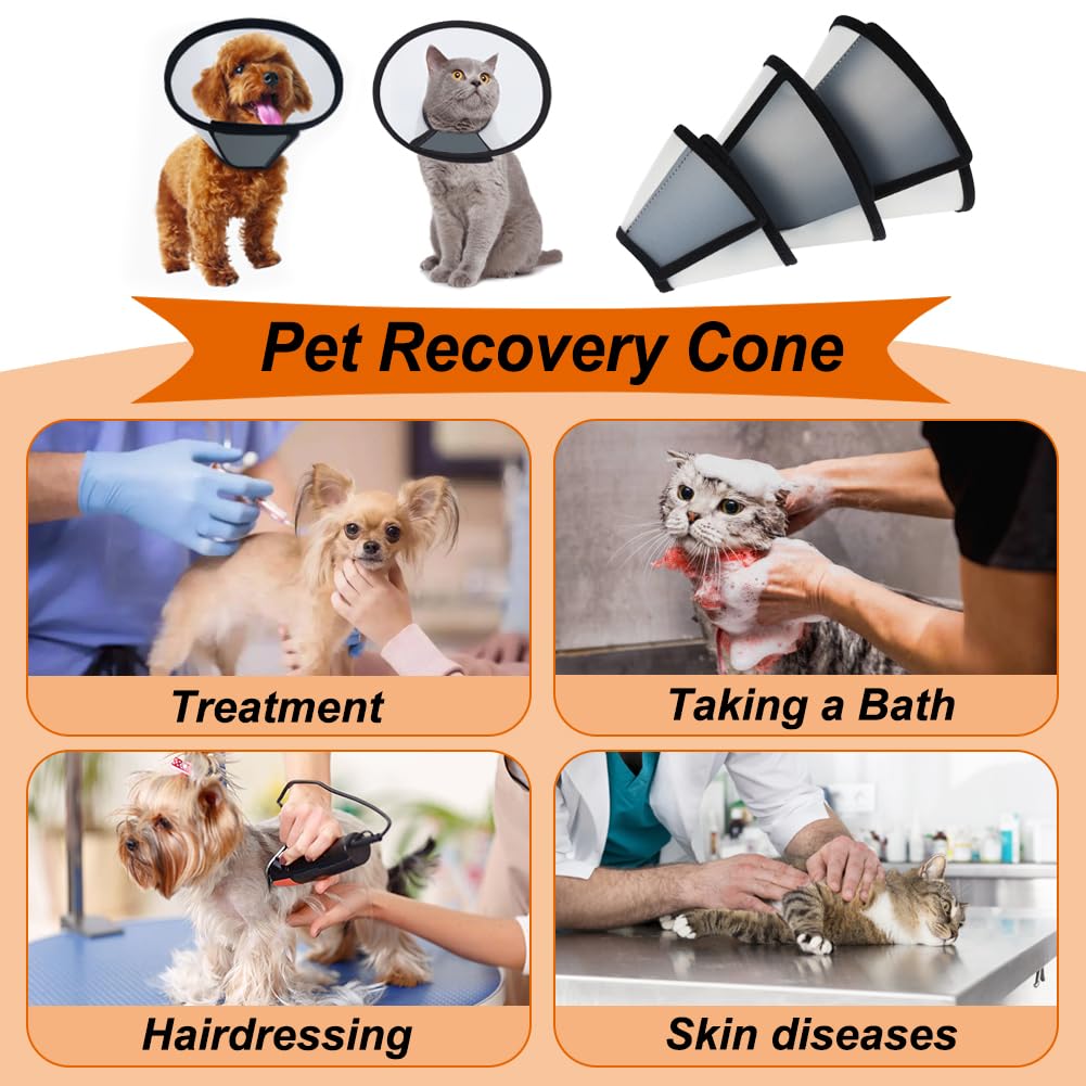 Adjustable PVC Cat Recovery Cone U2149