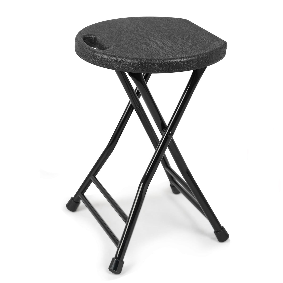 Folding Stool with Handle and Non-Slip Feet Z220561