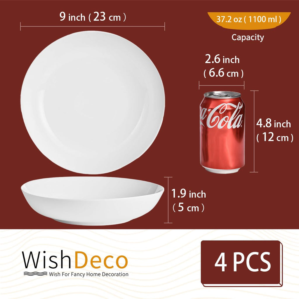 Pasta Bowls Set of 4 Porcelain 9 Inch K167411