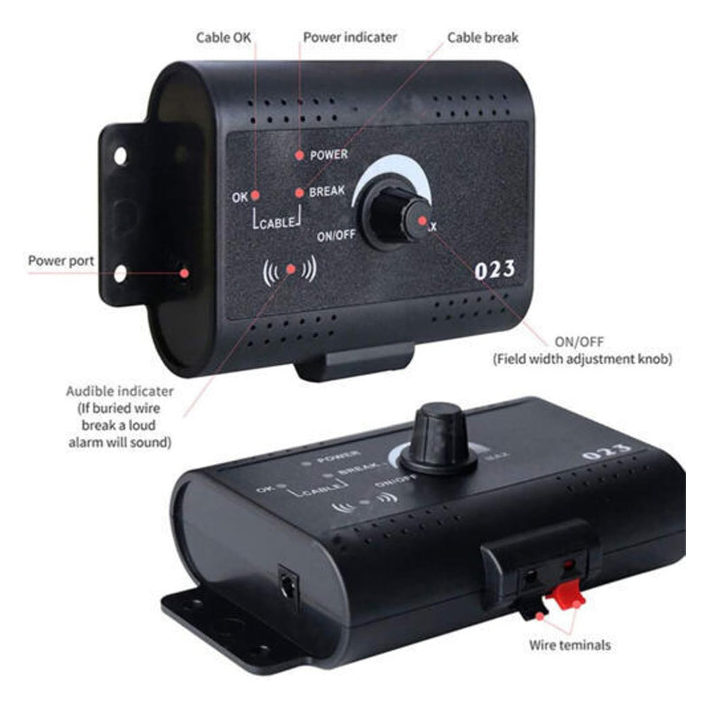 Electronic Dog Fence, In-ground/Aboveground Pet Containment System, Waterproof Training Collar P104