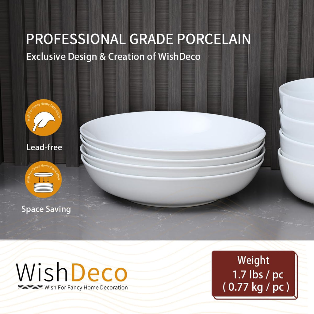 Pasta Bowls Set of 4 Porcelain 9 Inch K167411