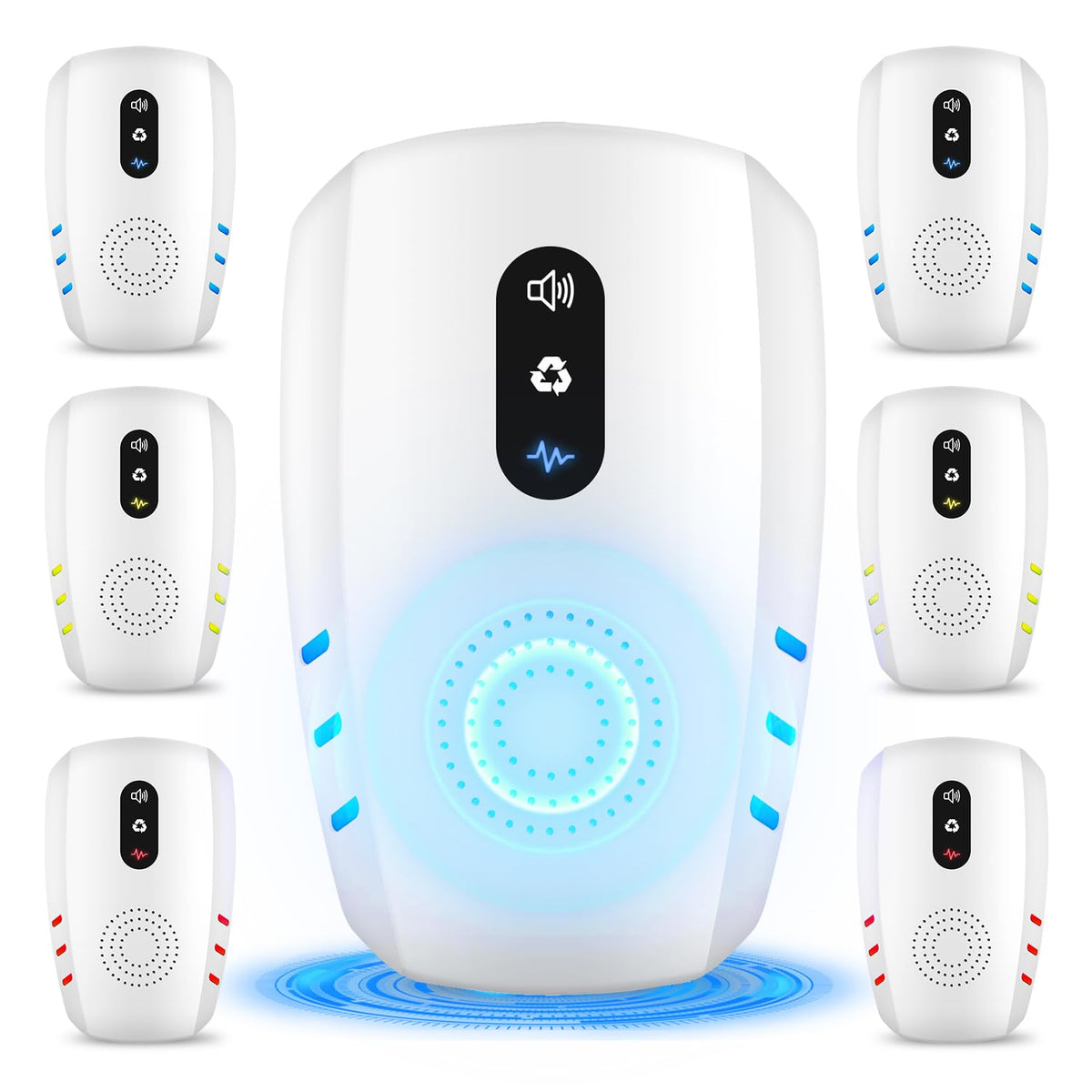 Ultrasonic Indoor Pest Repeller 6 Pack Q285007