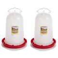 3 Gallon Heavy-Duty Gravity-Fed Poultry Waterer 2-Pack Q906530