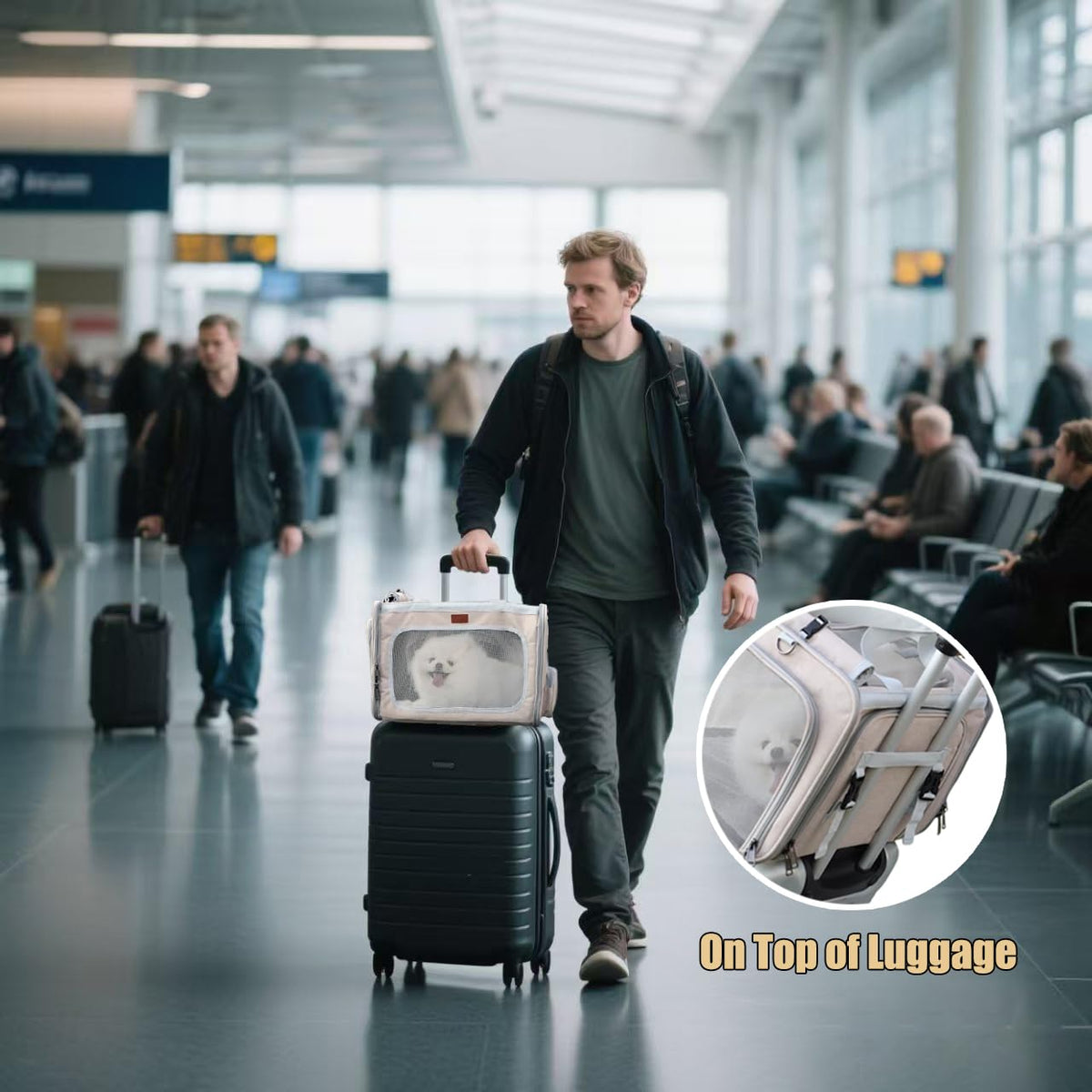 Airline Approved Soft Expandable Pet Carrier L9698