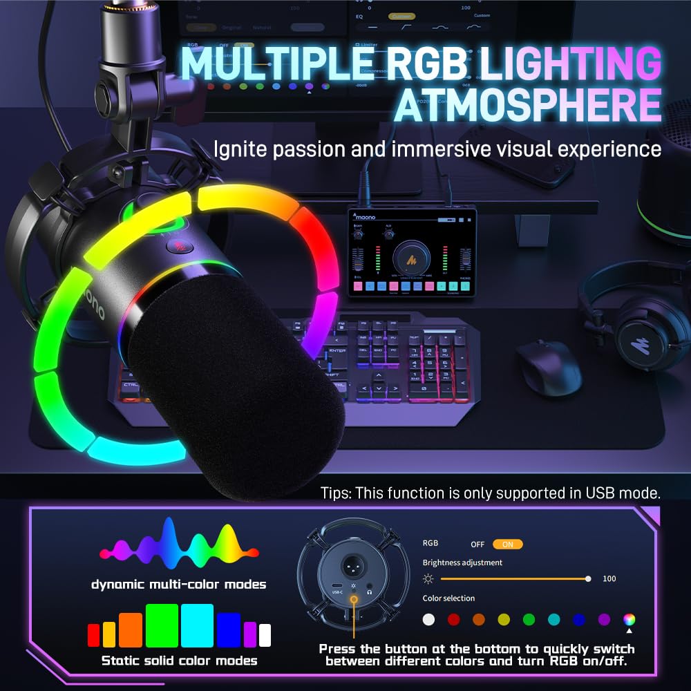 XLR USB Dynamic Microphone Kit Black I5159