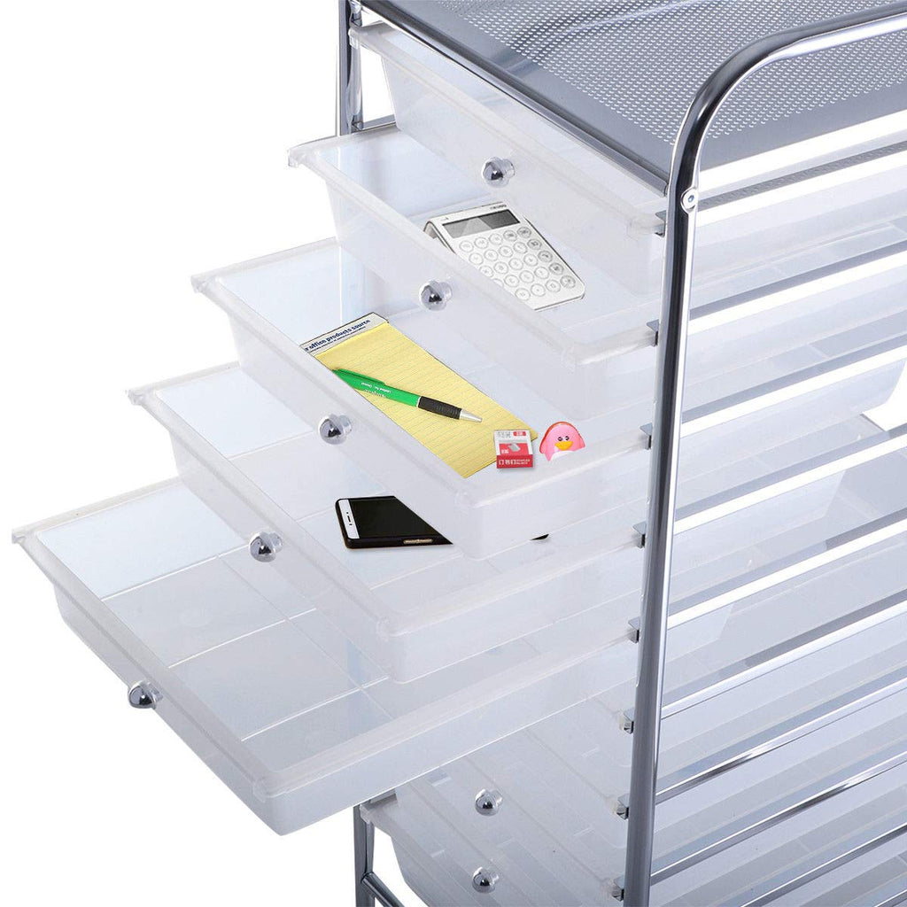 10 Drawer Rolling Storage Cart W6265