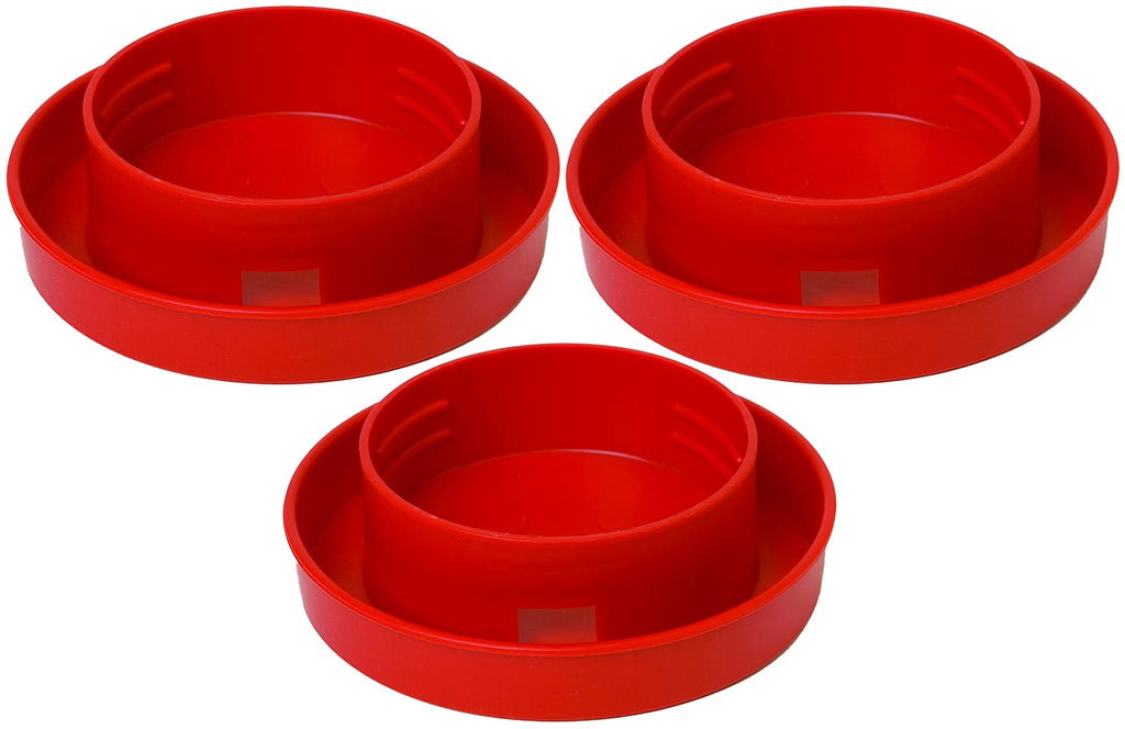 Quail Waterer Base 1 Quart Screw On Narrow Channel Pack of 3 H850414