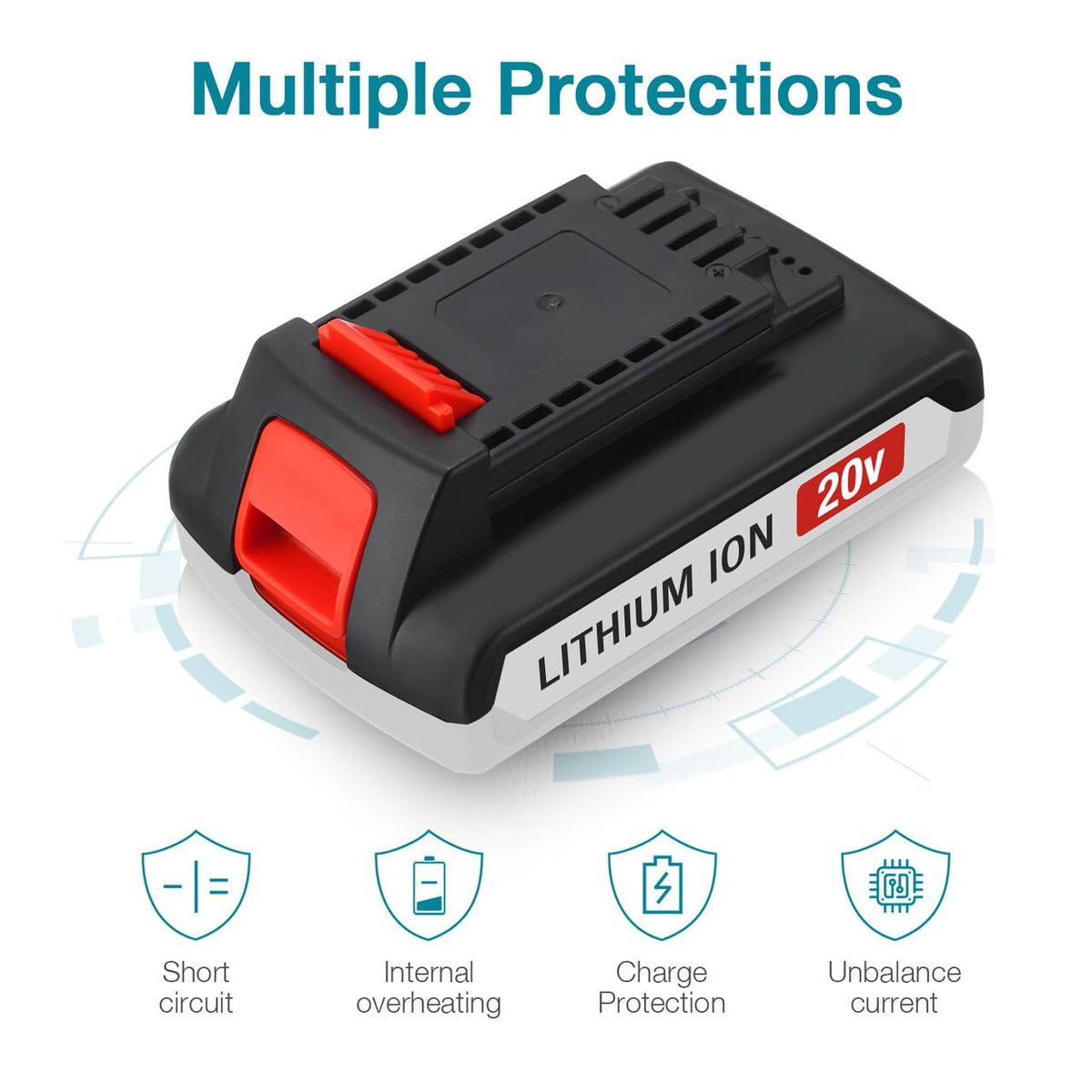 20v Max Replacement Battery for Cordless Power Tools B418154