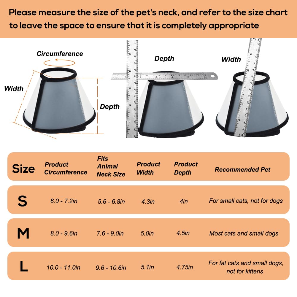 Adjustable PVC Cat Recovery Cone U2149
