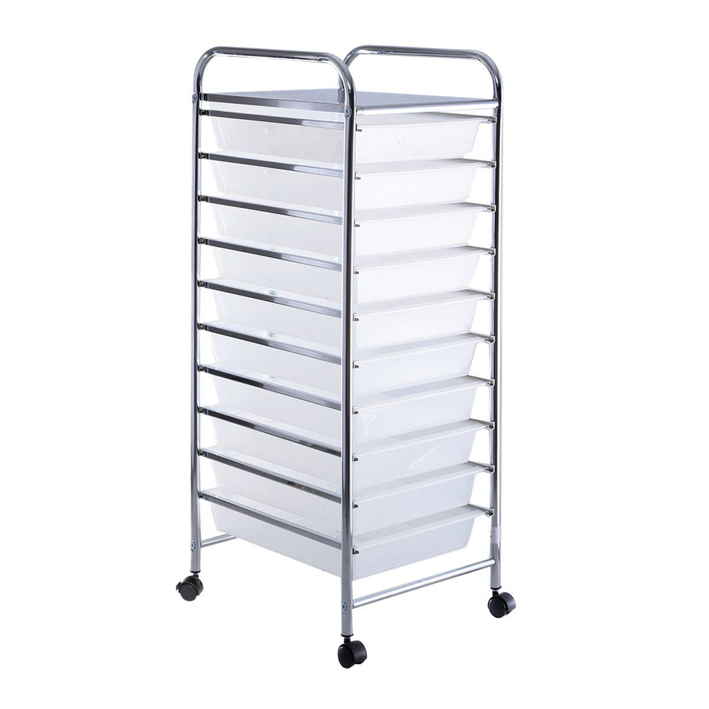 10 Drawer Rolling Storage Cart W6265