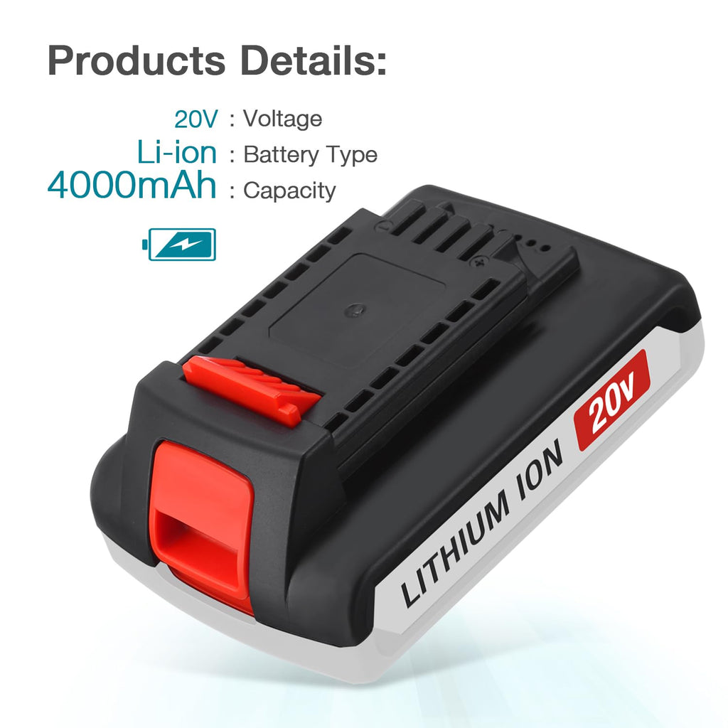 20v Max Replacement Battery for Cordless Power Tools B418154