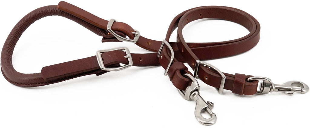 Leather Horse Saddle Crupper Adjustable Double Tail Strap Full Horse Size K46634