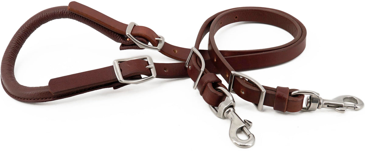 Leather Horse Saddle Crupper Adjustable Double Tail Strap Full Horse Size K46634