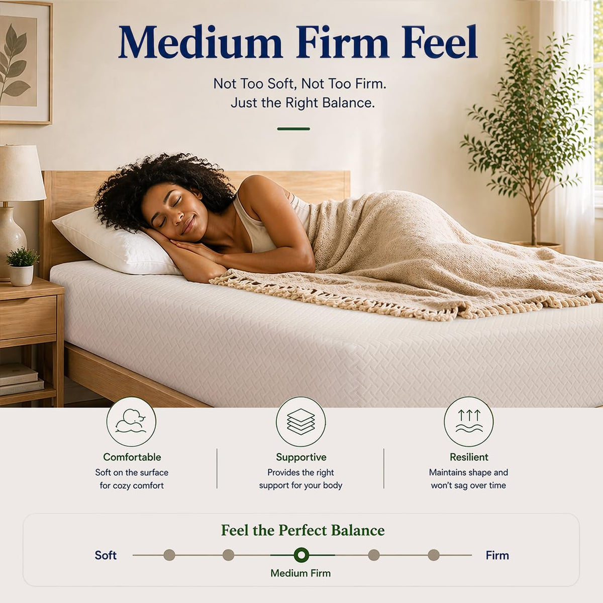 Twin Size 5 Inch Memory Foam Mattress B484764