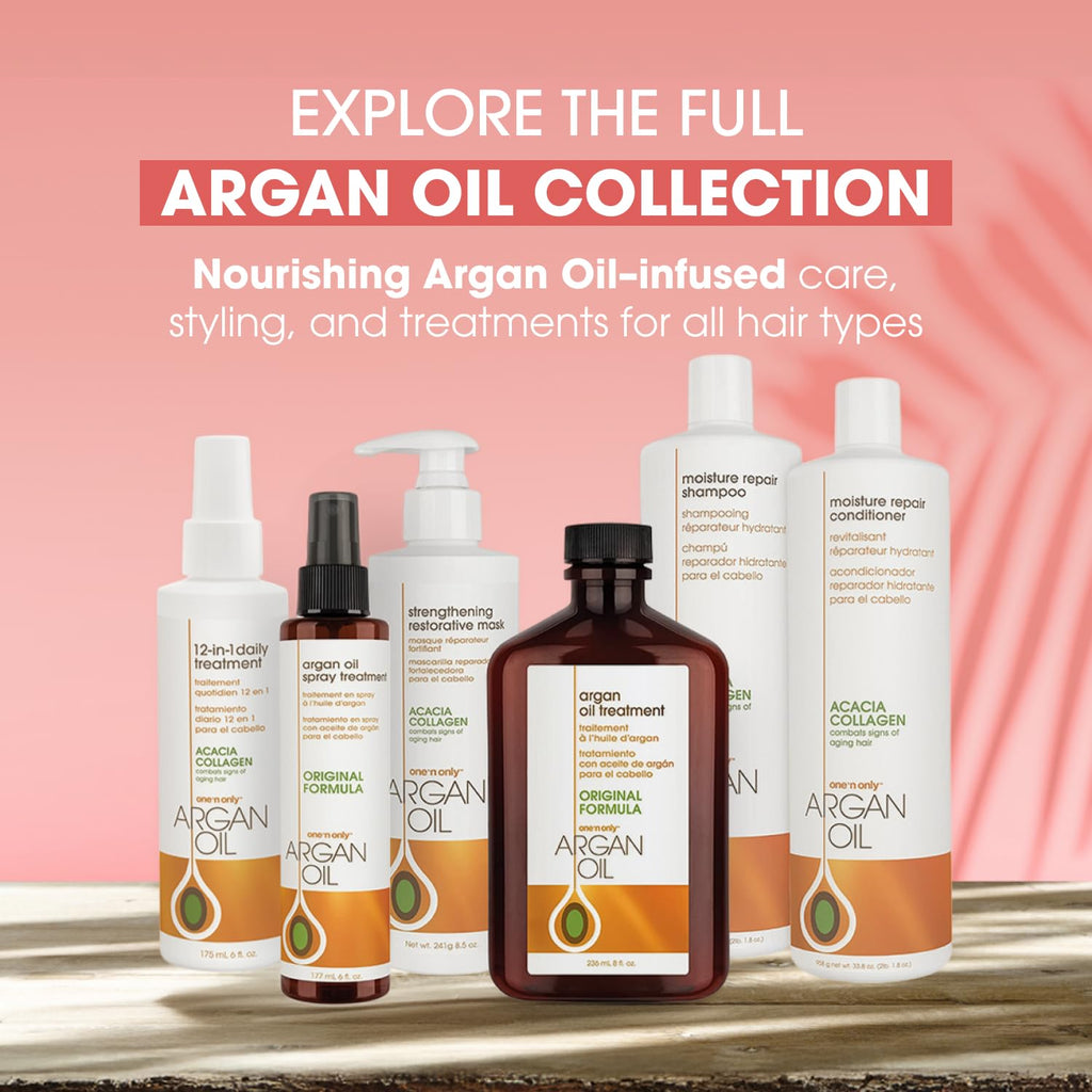 Argan Oil Curl Cream & Leave-In Conditioner, 10 oz, 3 Pack M168324