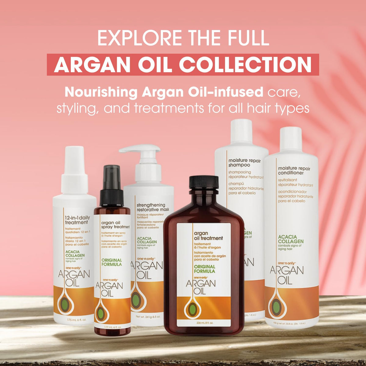 Argan Oil Curl Cream & Leave-In Conditioner, 10 oz, 3 Pack M168324