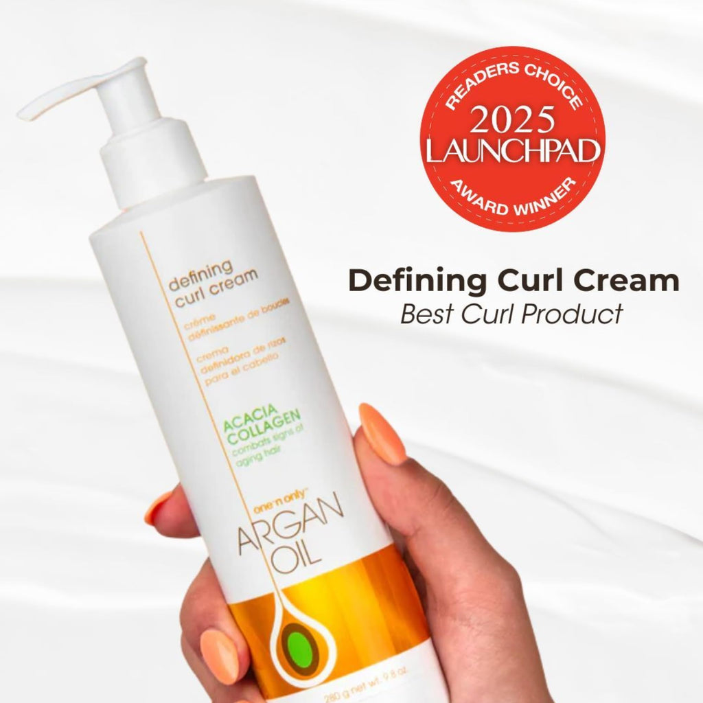 Argan Oil Curl Cream & Leave-In Conditioner, 10 oz, 3 Pack M168324