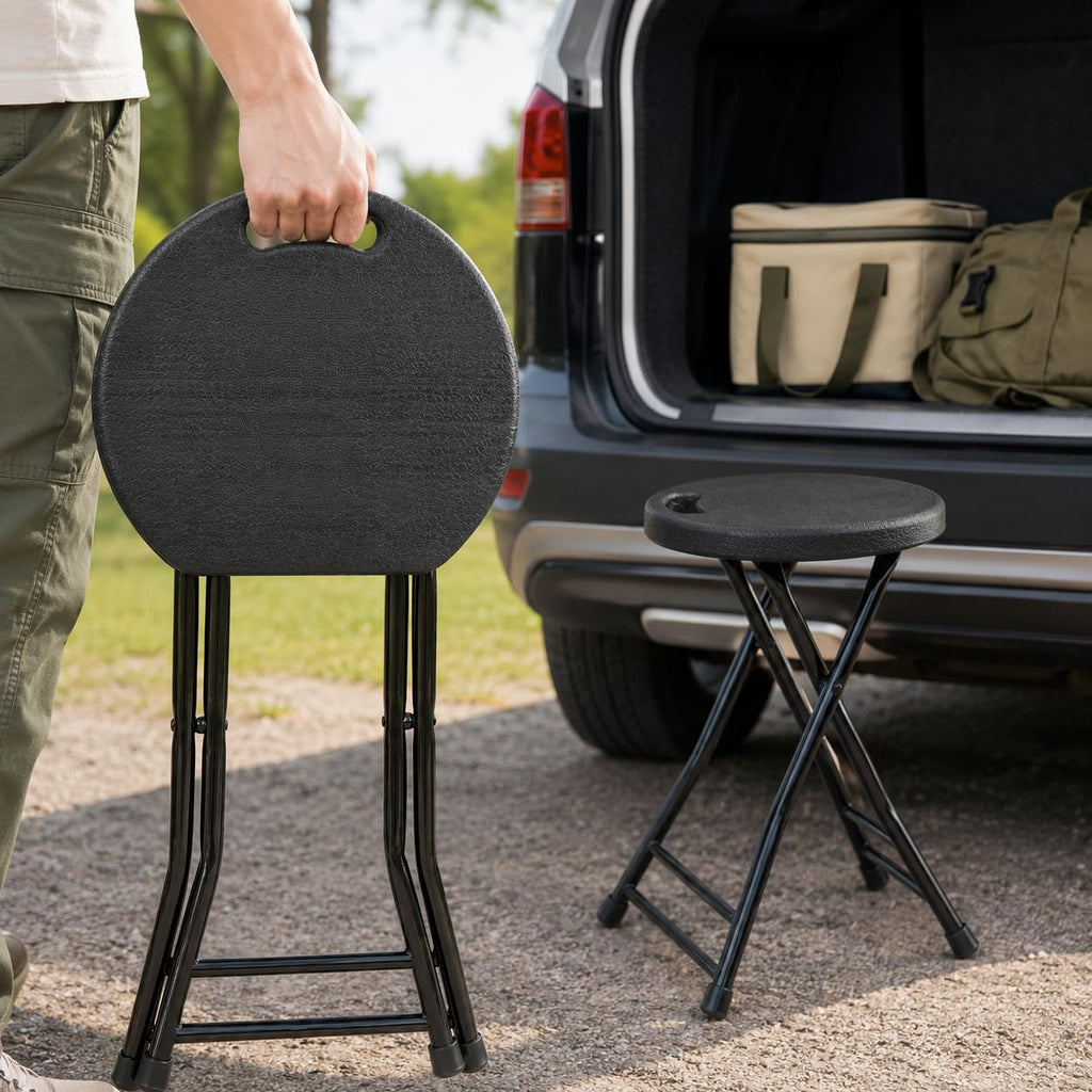 Folding Stool with Handle and Non-Slip Feet Z220561
