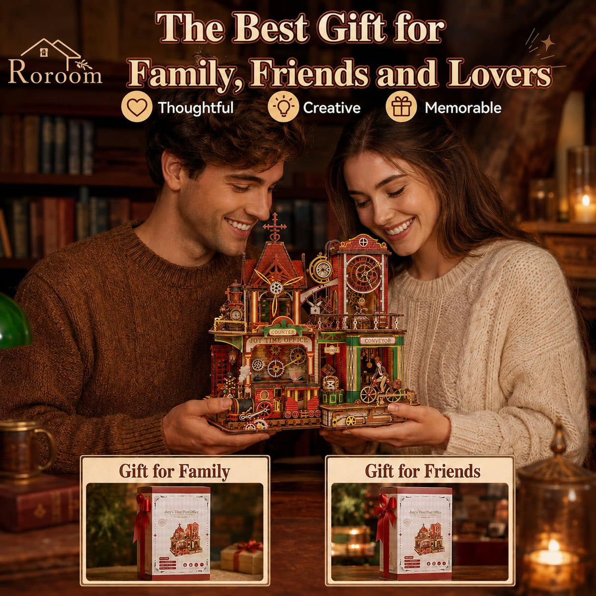 3D Wooden Puzzle 742pcs Wood Building Kit V7525