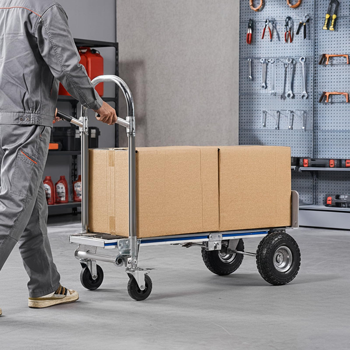 2 in 1 Convertible Hand Truck Dolly 1000 lbs W264467